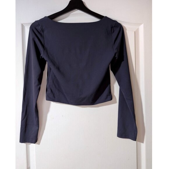 Aritzia Babaton | Contour Squareneck Longsleeve in Total Eclipse Navy - Picture 3 of 7